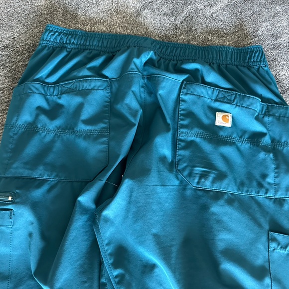 Carhartt Force® Men’s Caribbean Blue Stretch Scrub Bottoms, Medium, C155106 - Picture 12 of 13